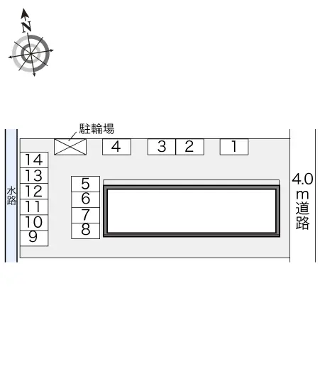★手数料０円★深谷市西大沼 月極駐車場